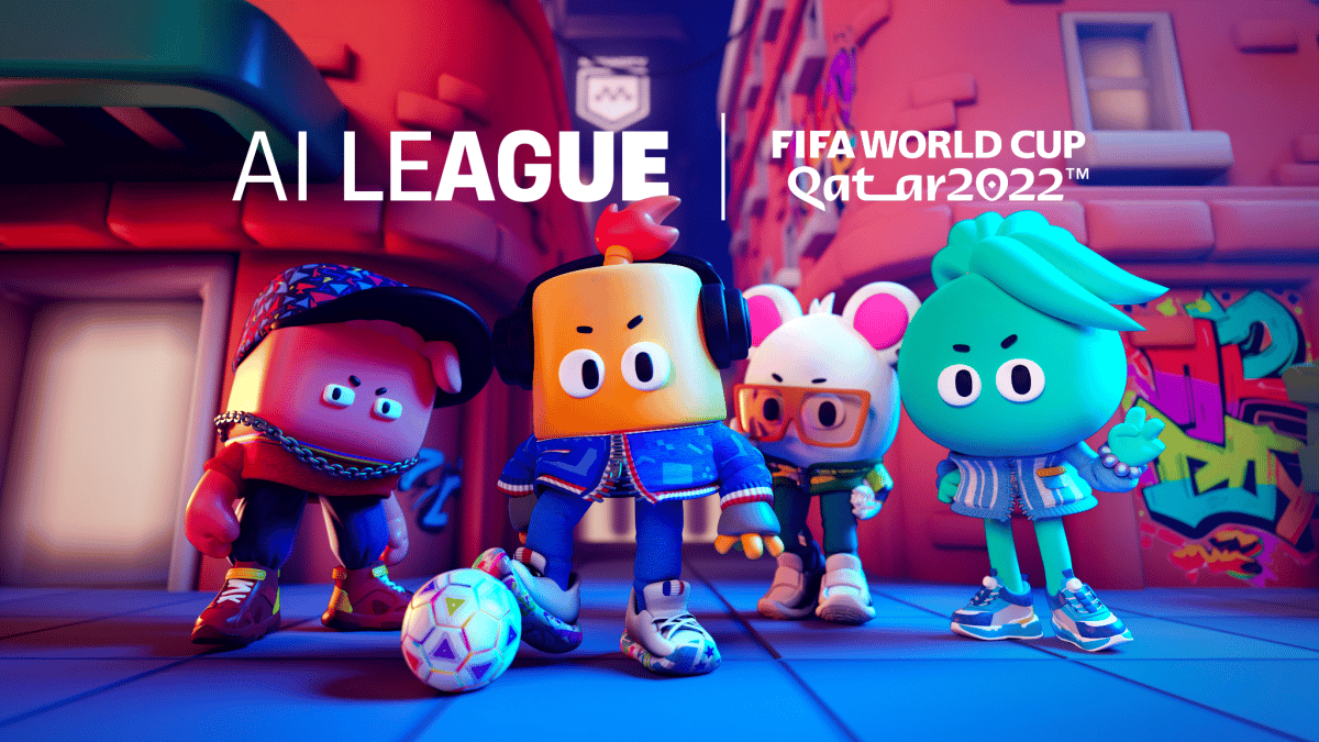 depiction of cartoon characters in the FIFA metaverse game