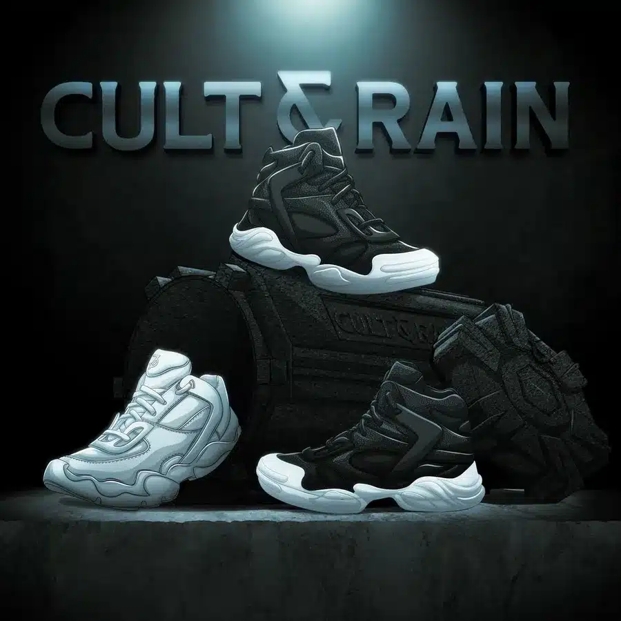 The CULT&RAIN digital sneakers that will be available to Degen Toonz holders