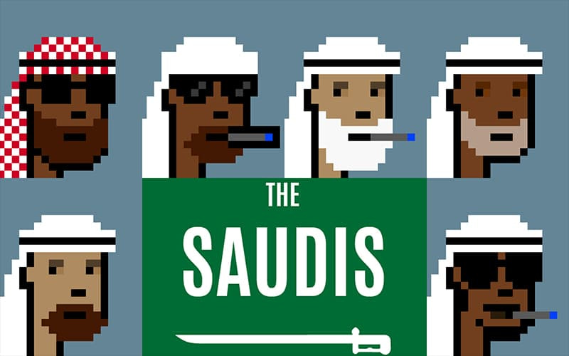 images of Saudi Arabia NFT from the Saudis