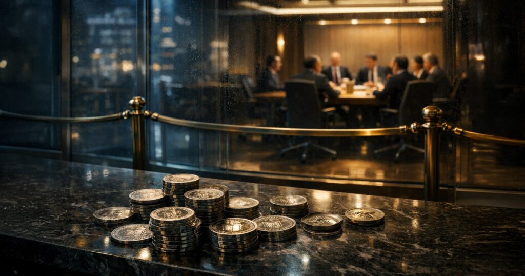 Bitcoin rising from an oil-soaked landscape with pumpjack in the background, symbolizing BTC reclaiming $70,000 after an oil price plunge eased inflation fears ahead of CPI data