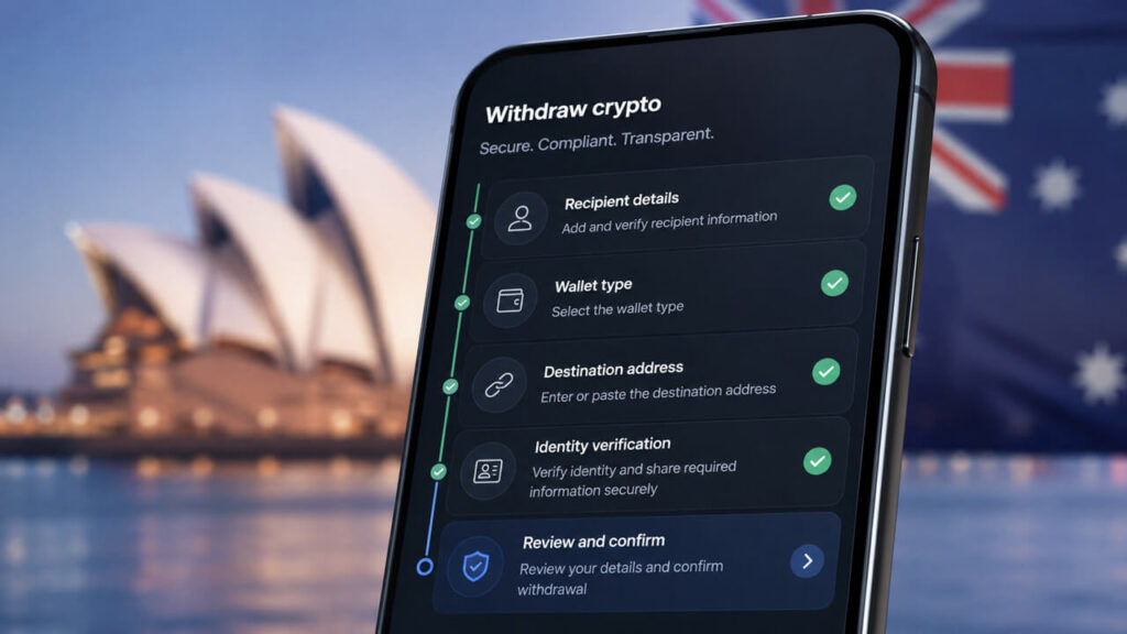 Australia’s new crypto transfer rules to make exchange withdrawals pass through identity checks Australia’s new crypto transfer rules to make exchange withdrawals pass through identity checks