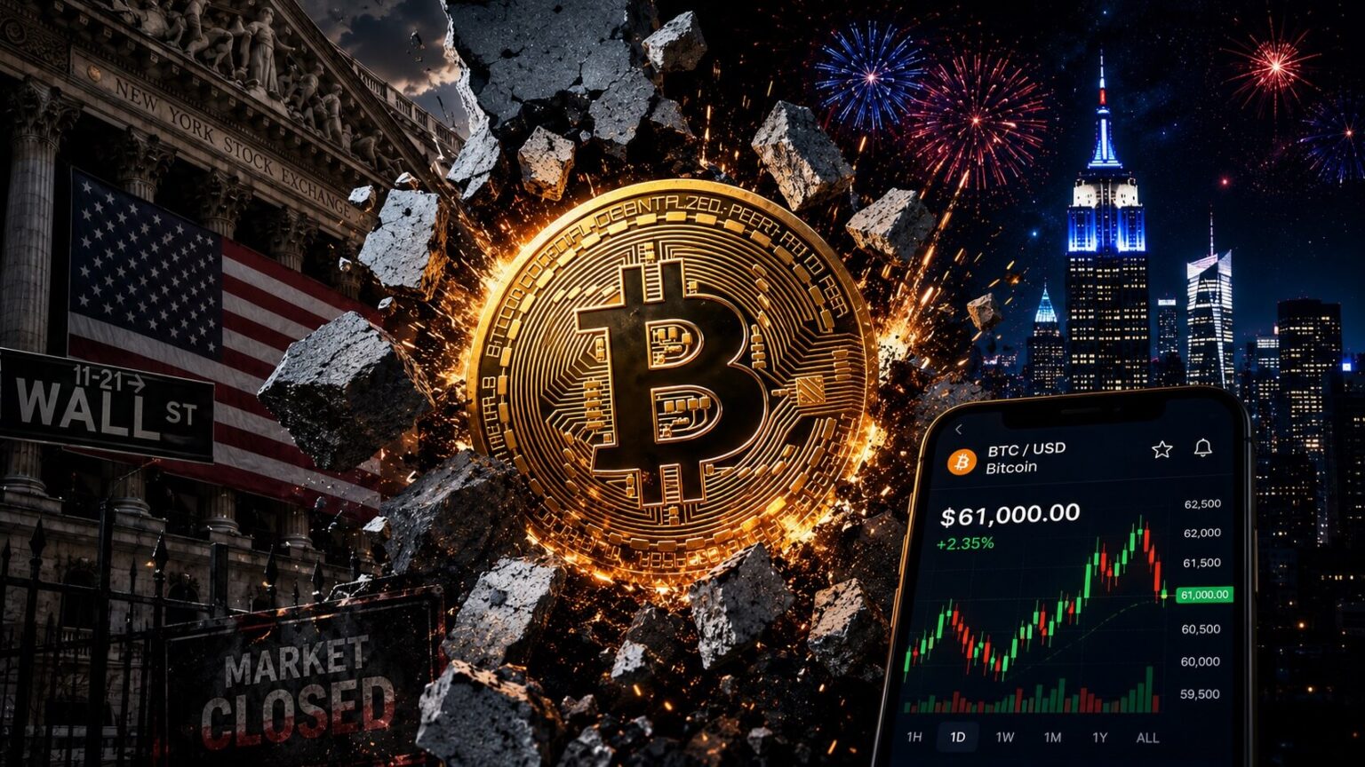 Bitcoin’s Freedom Money to set Independence day liquidity benchmark while Wall Street shuts down