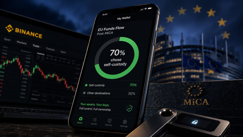 After MiCA deadline, majority of Binance users sent funds to self-custody not other compliant exchanges After MiCA deadline, majority of Binance users sent funds to self-custody not other compliant exchanges
