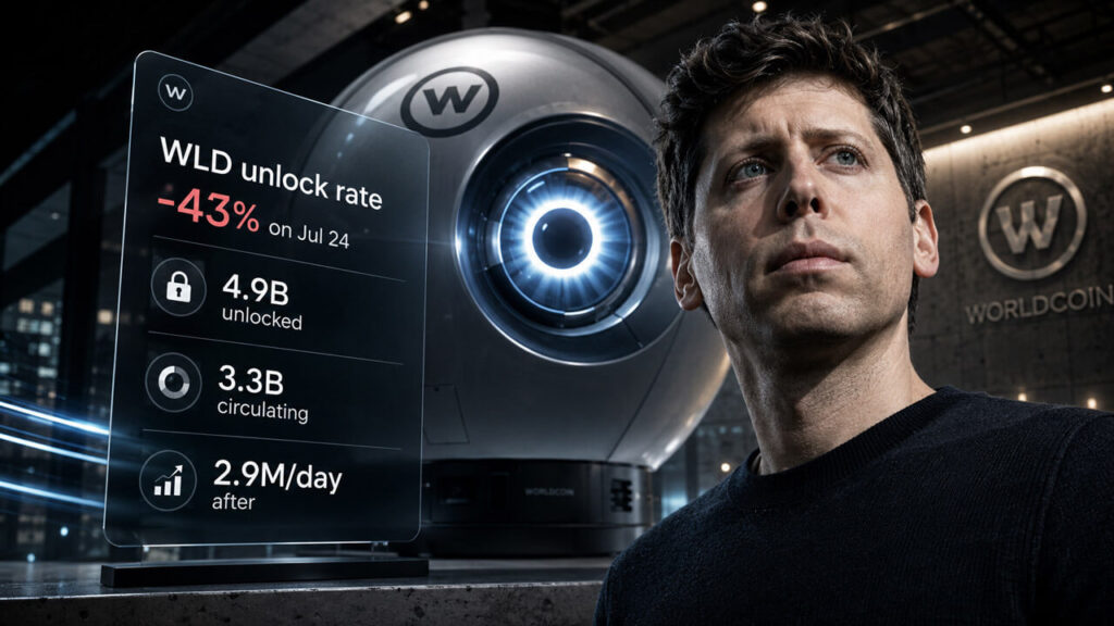 Sam Altman’s Worldcoin cuts WLD unlocks by 43% but 4.9B tokens still need to prove demand Sam Altman’s Worldcoin cuts WLD unlocks by 43% but 4.9B tokens still need to prove demand