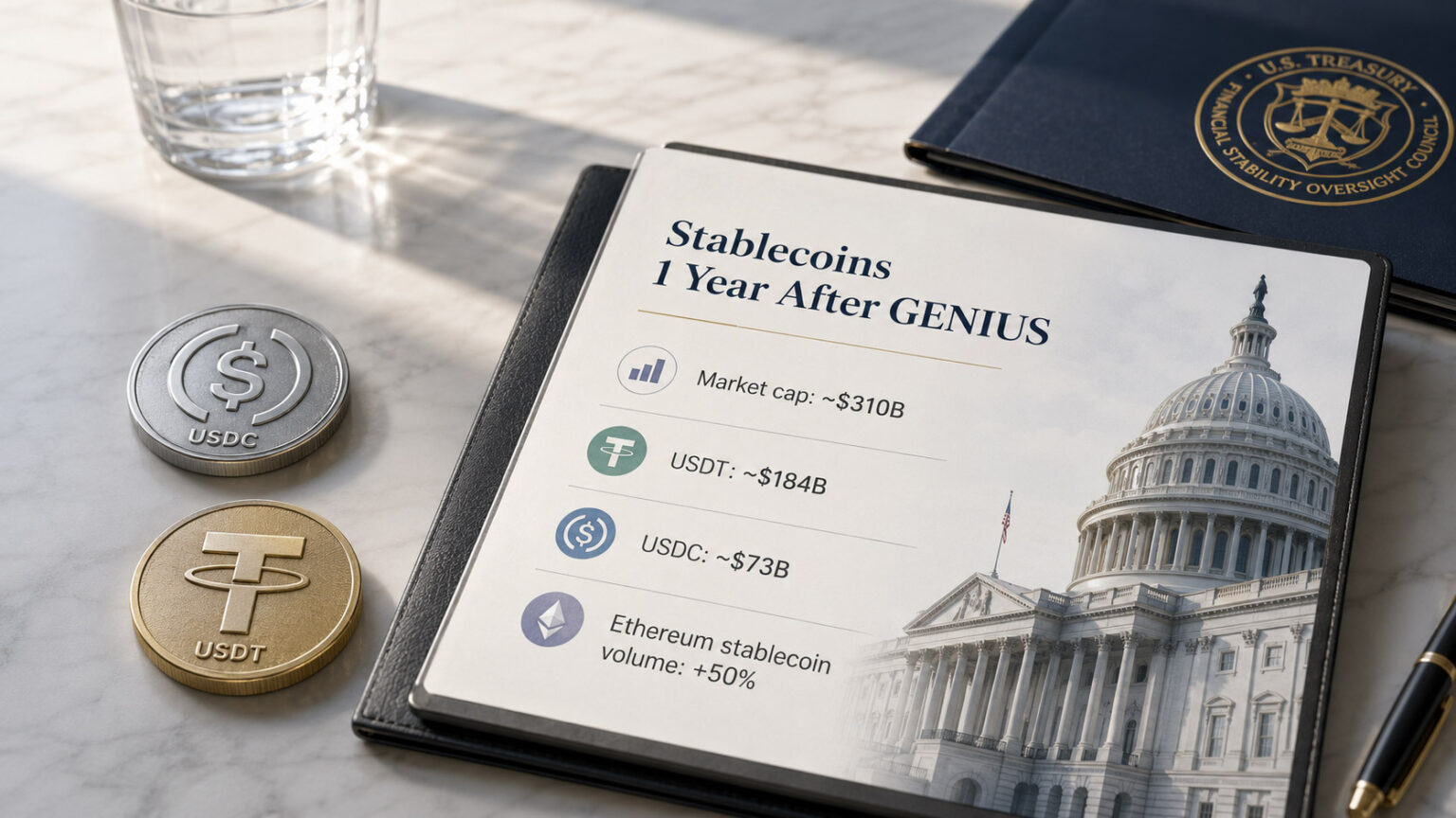 One year later, GENIUS Act just made stablecoins easier to sell One year later, GENIUS Act just made stablecoins easier to sell