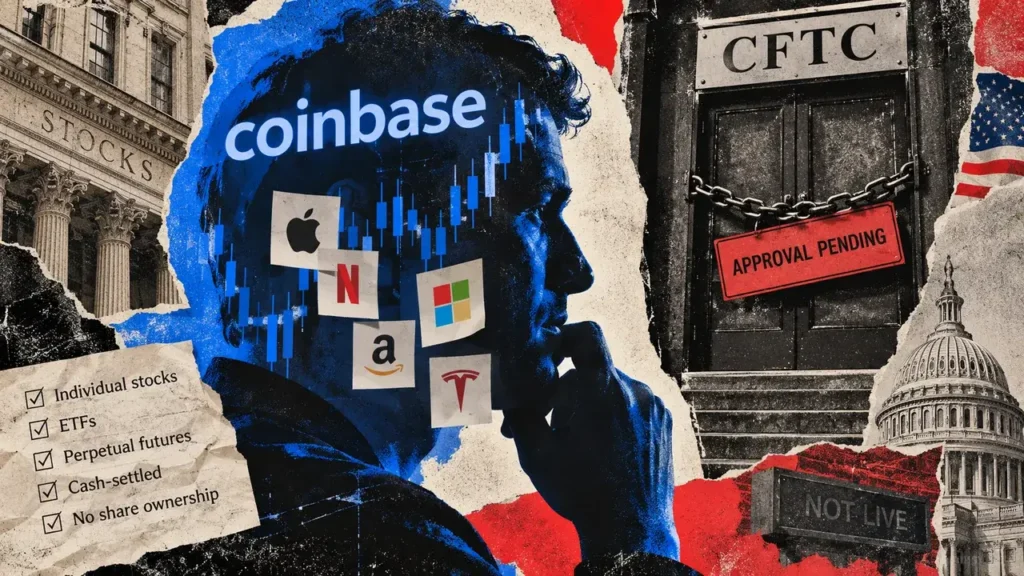 Coinbase US stock perpetuals await CFTC approval Coinbase US stock perpetuals await CFTC approval