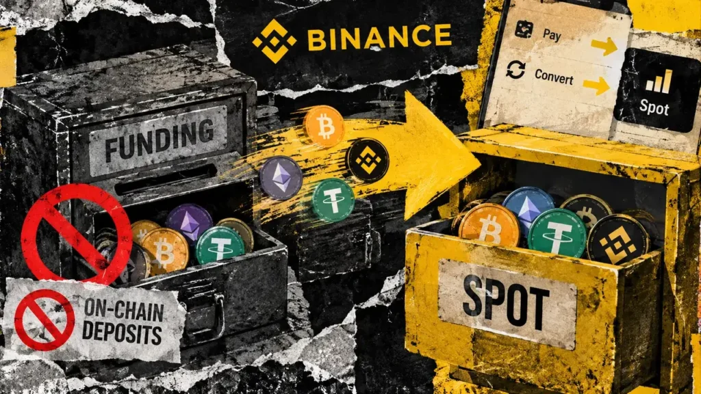 Binance Funding Account ends direct crypto deposits